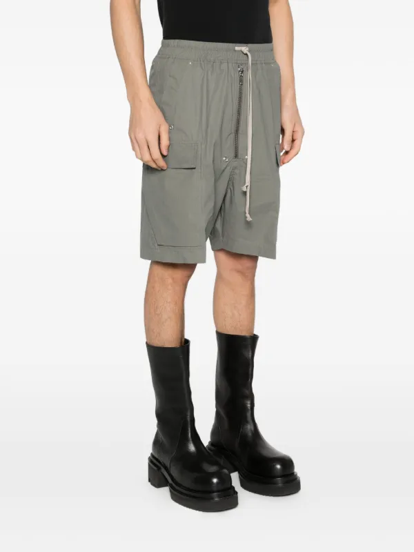 Rick Owens Drawstring Cargo Shorts | Green | FARFETCH
