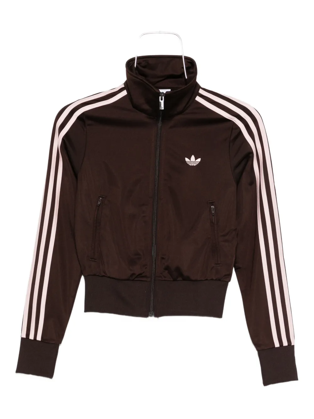 adidas Firebird Adicolor stripes zip top - Marrone