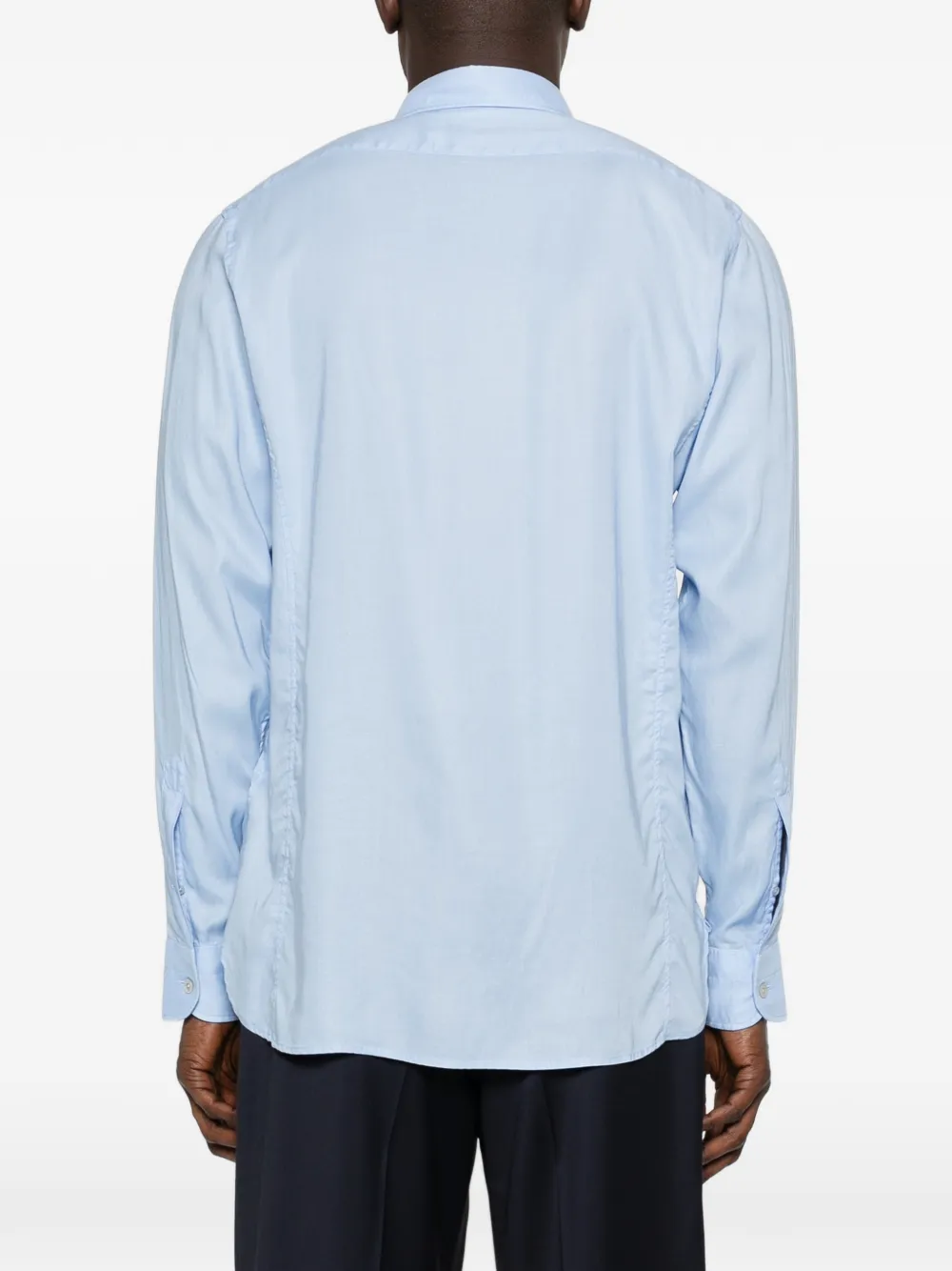 TOM FORD Overhemd met zak met knopen Blauw