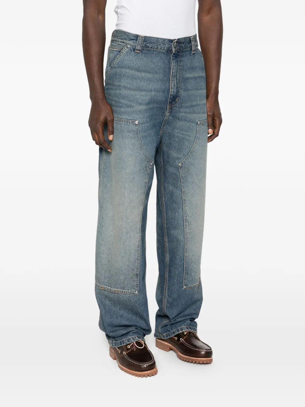  Carhartt Wip Jeans Con Inserti - Blu 