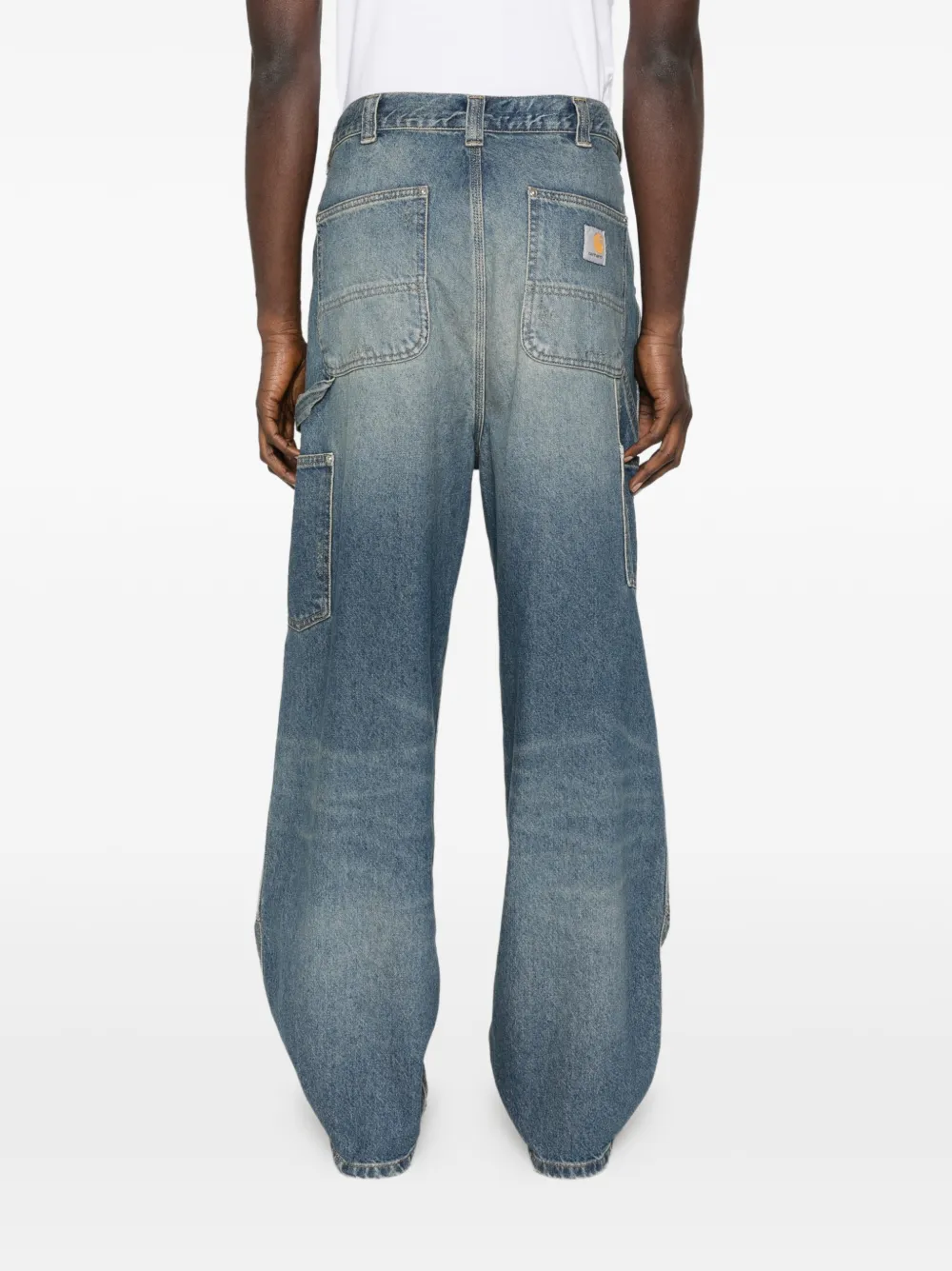 Carhartt WIP Katoenen jeans met vlakken Blauw