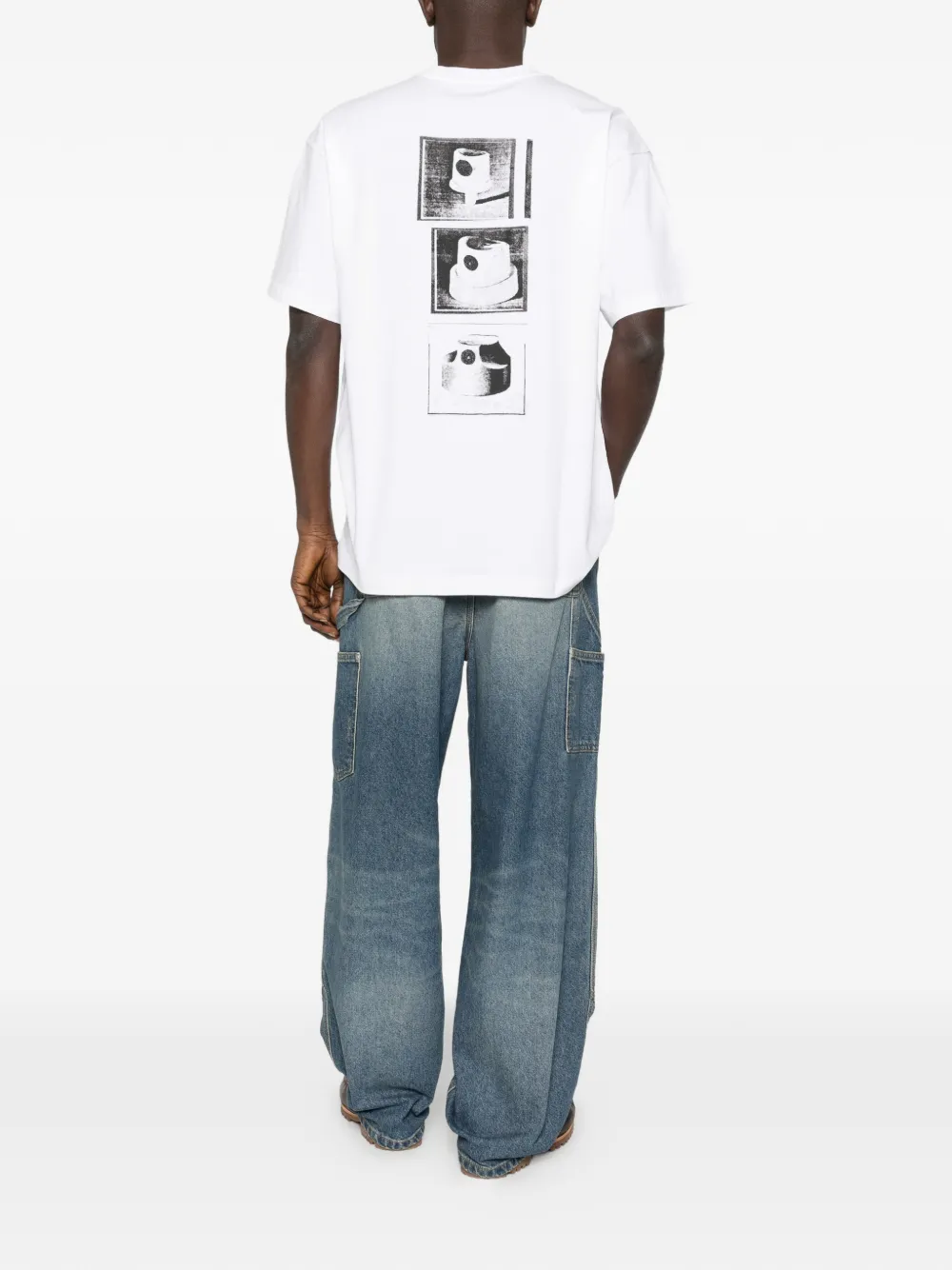 Carhartt WIP S/S Caps logo T-shirt - Wit