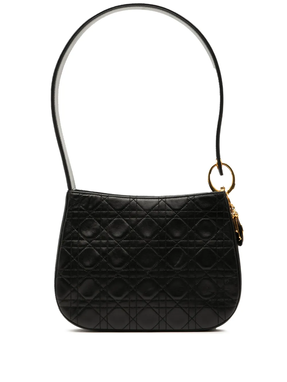 Christian Dior Pre-Owned 1997 Lambskin Cannage shoulder bag - Black