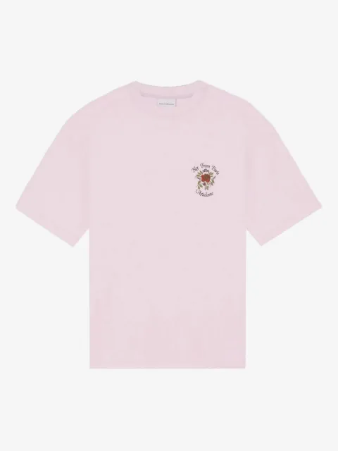 Drôle De Monsieur playera de canalé con rosas estampadas