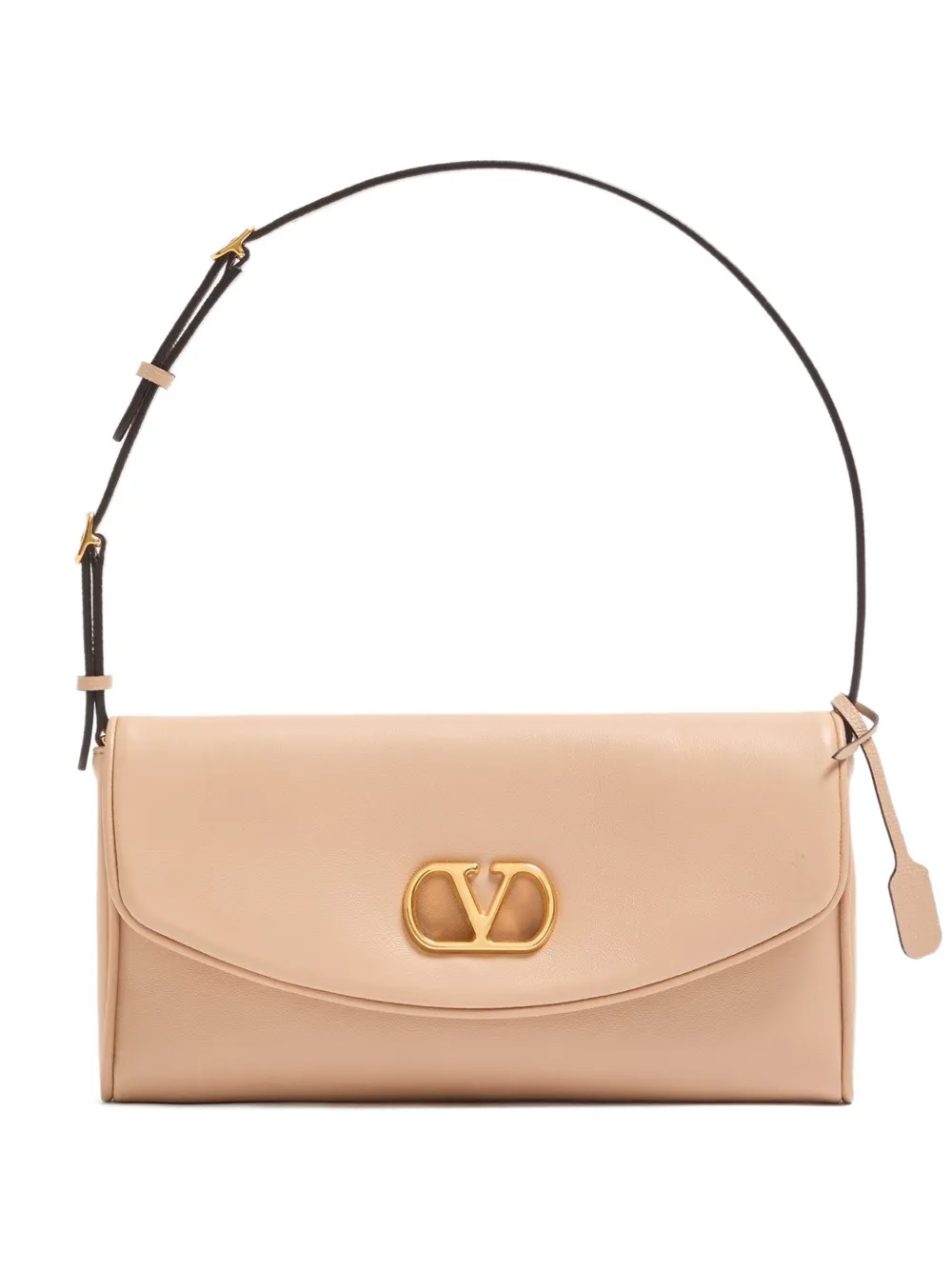 Valentino Garavani small DeVain VLogo shoulder bag - Toni neutri