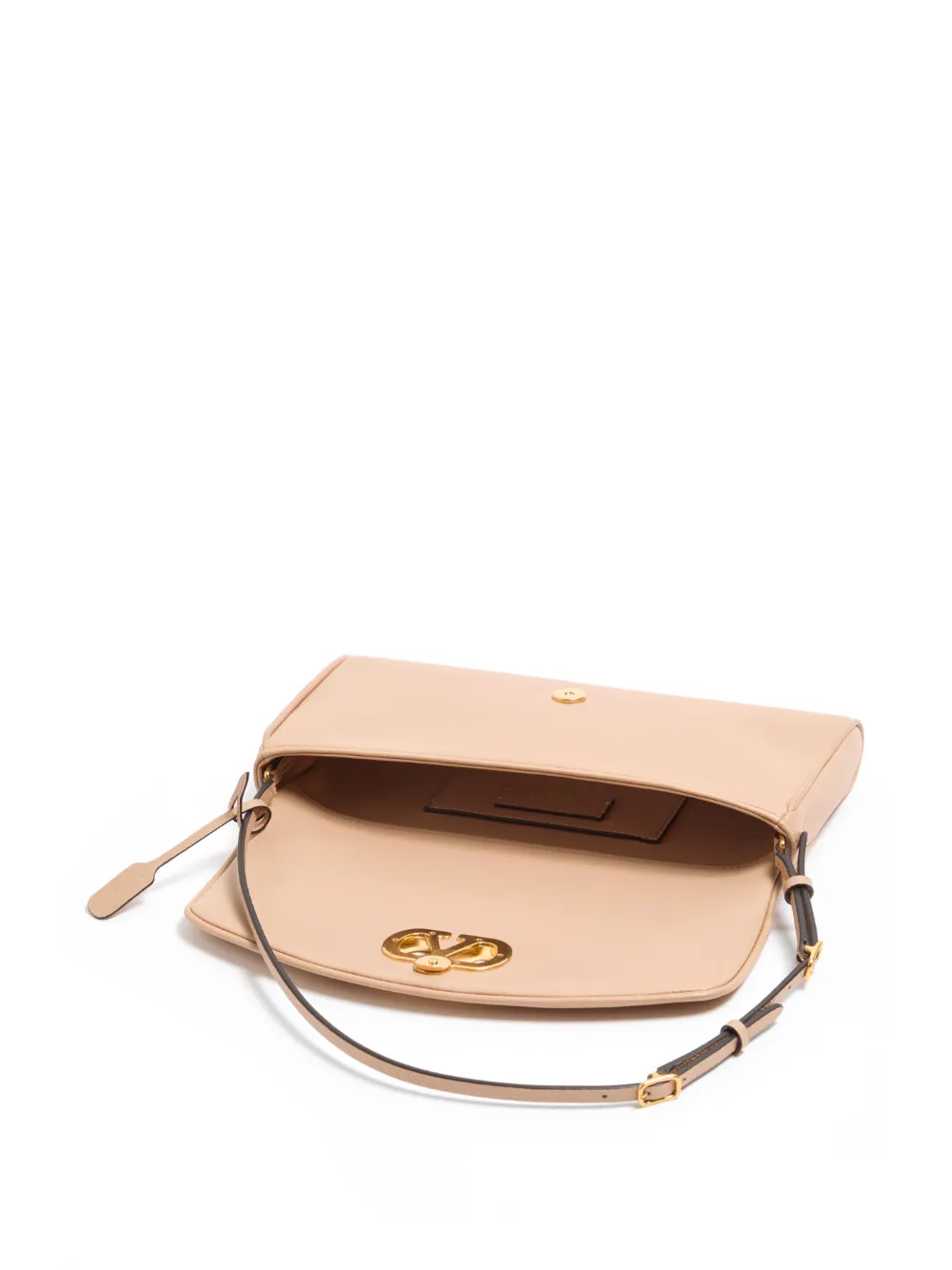 Valentino Garavani Kleine DeVain schoudertas Beige