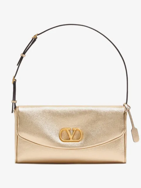 Valentino Garavani DeVain small shoulder bag in laminated nappa leather