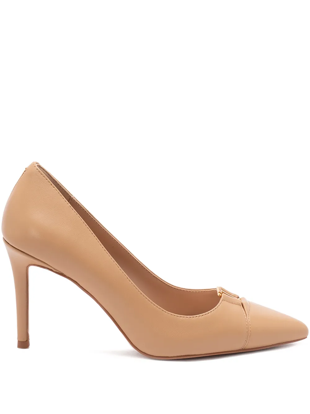 TWINSET pointed buckle pumps Beige