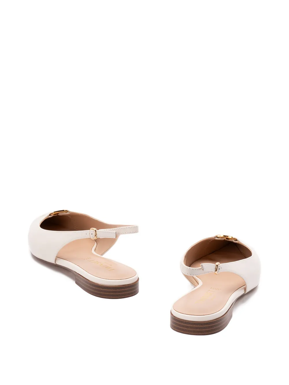 TWINSET pointed slingback pumps Beige