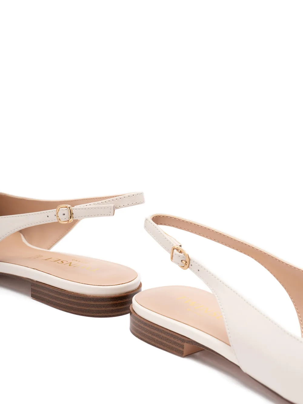 TWINSET pointed slingback pumps Beige