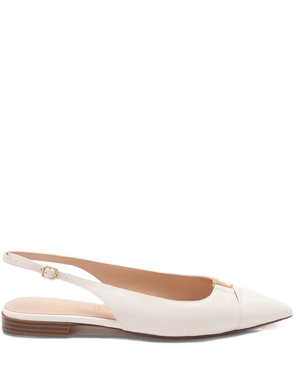TWINSET pointed slingback pumps Beige
