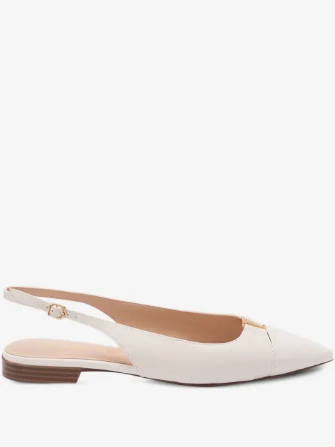 TWINSET leather sling back ballet flats