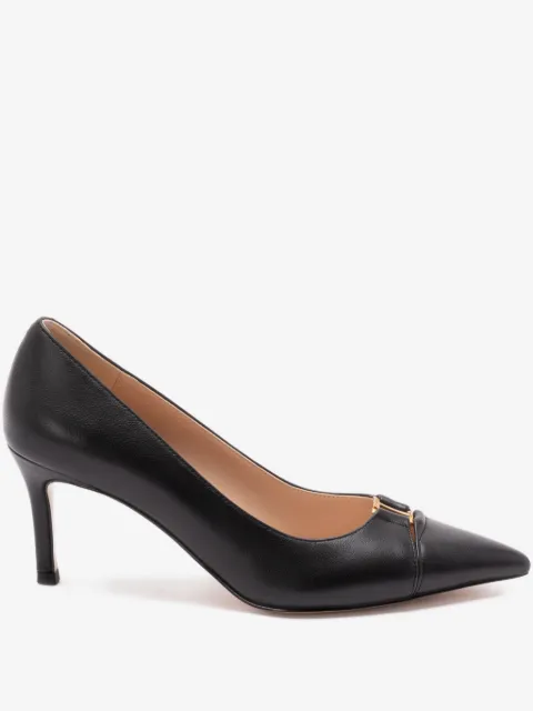 TWINSET mid heel leather court shoes