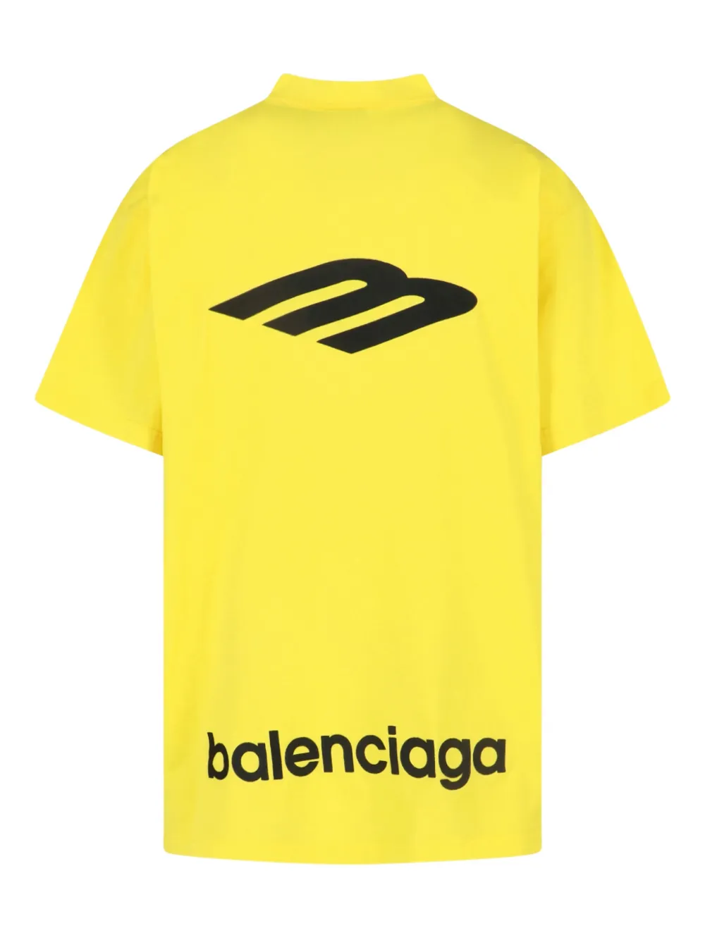 Balenciaga logo-print T-shirt - Geel
