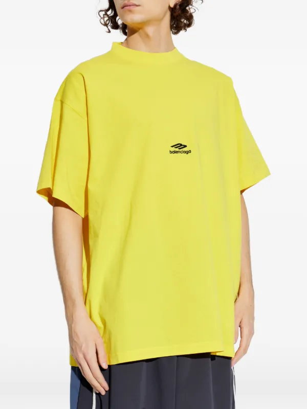 Balenciaga logo-print T-shirt | Yellow | FARFETCH