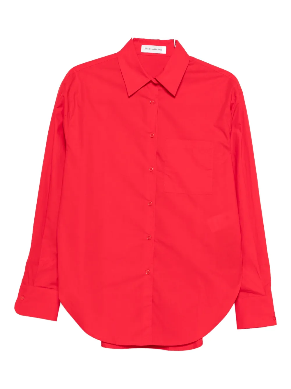 The Frankie Shop Lui button pocket shirt - Rosso
