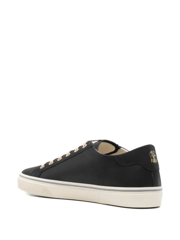 Brunello Cucinelli metallic-eyelet lace-up Sneakers | Black | FARFETCH
