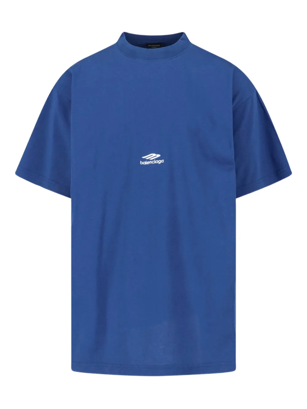 Balenciaga logo-print T-shirt - Blau