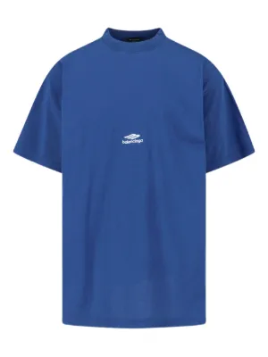 Balenciaga Gaffer Political Campaign-print T-shirt | Blue