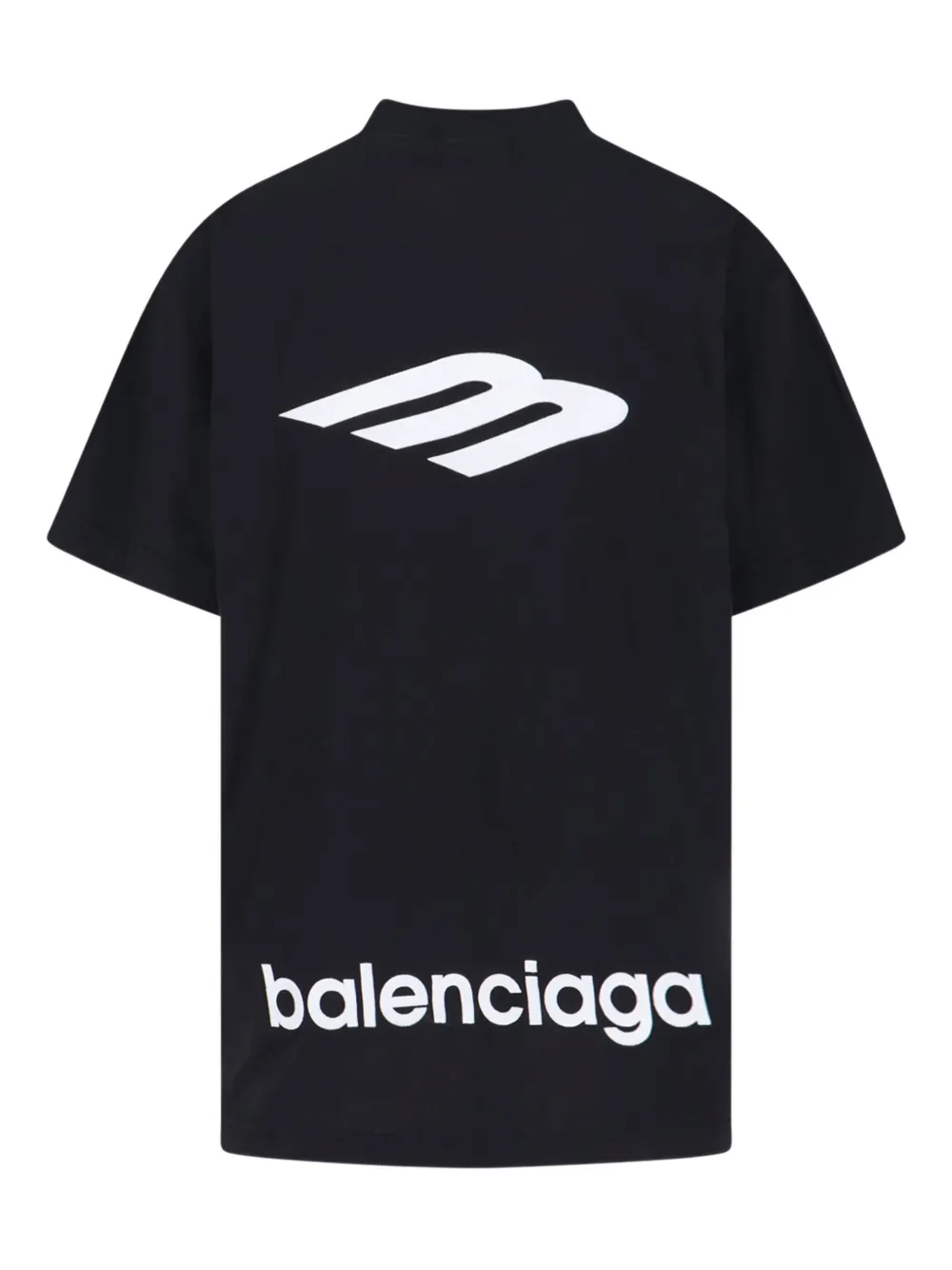 Balenciaga logo-detail T-shirt - Zwart