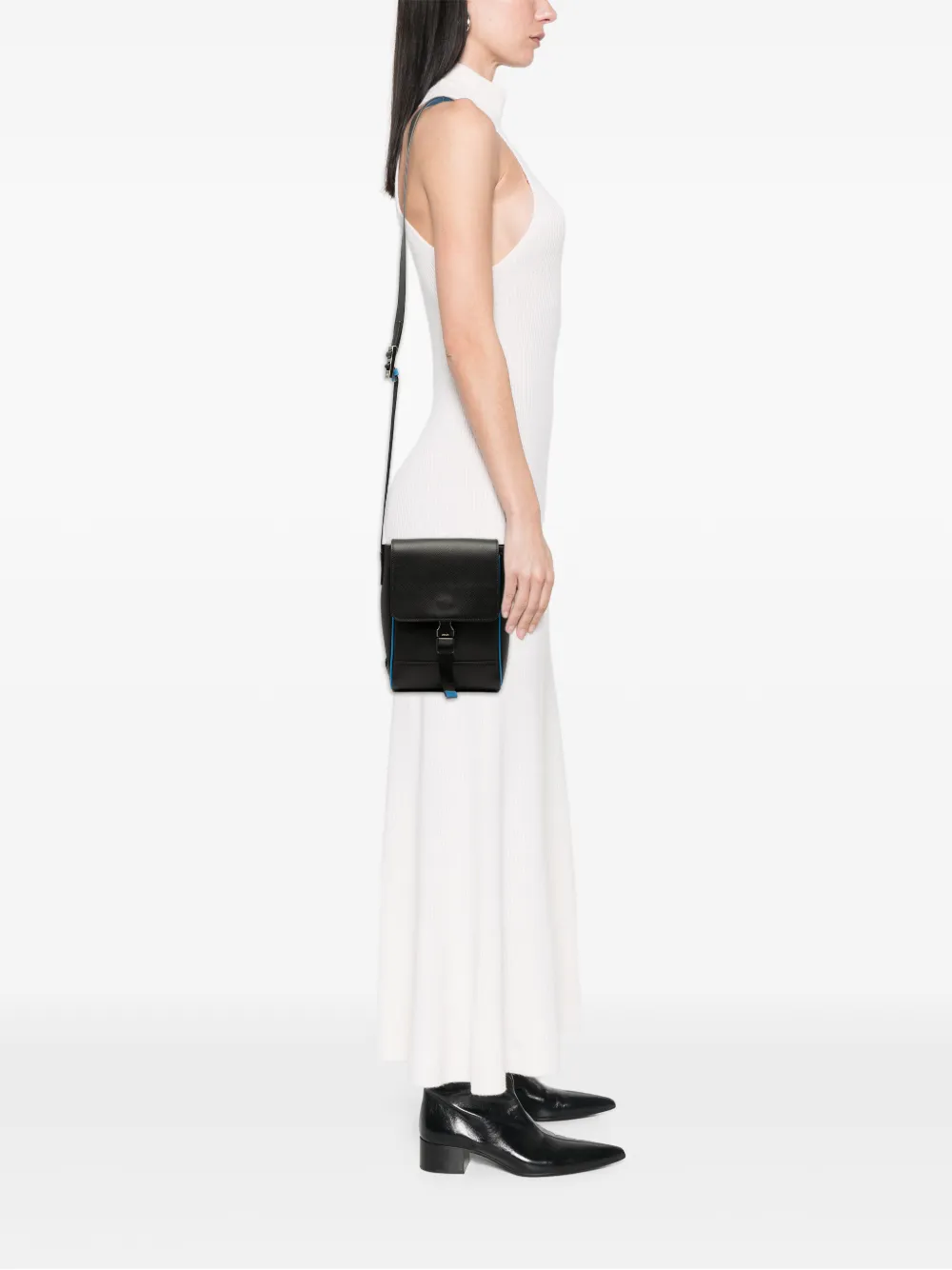 Prada Pre-Owned 2013-2025 Saffiano Buckle Messenger Bag crossbody bag | Men | Image 2