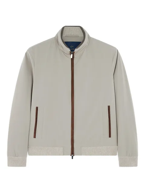 Paul & Shark Typhoon Re-4X4 suede-details bomber jacket