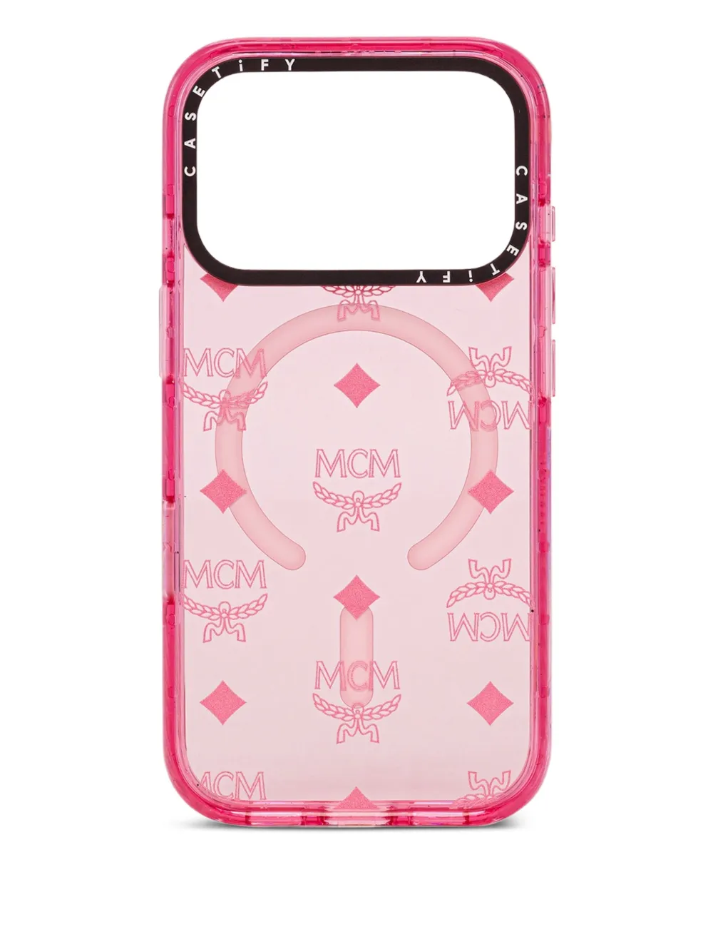 MCM x Casetify coque d'iPhone 17 Pro Max monogrammée | rose | Image 1