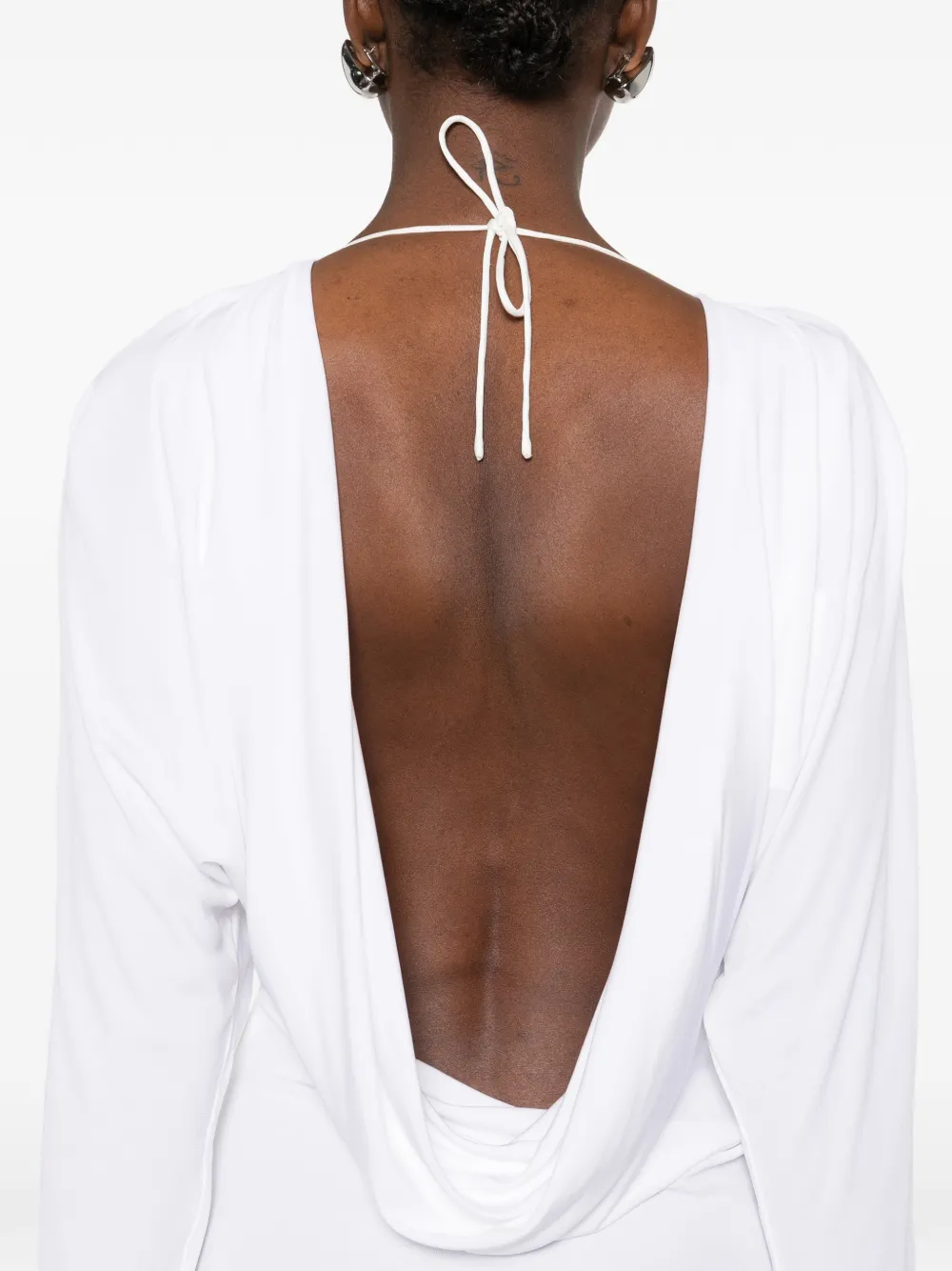 Luna Cowl Draped Dress