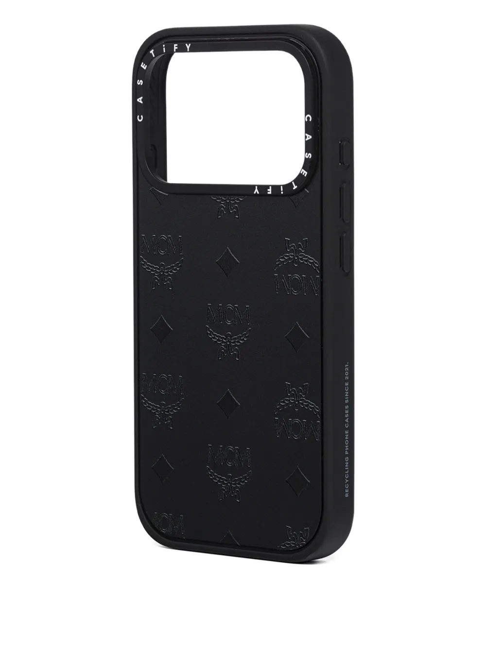 MCM x Casetify monogram-pattern iPhone 17 Pro Case | Black