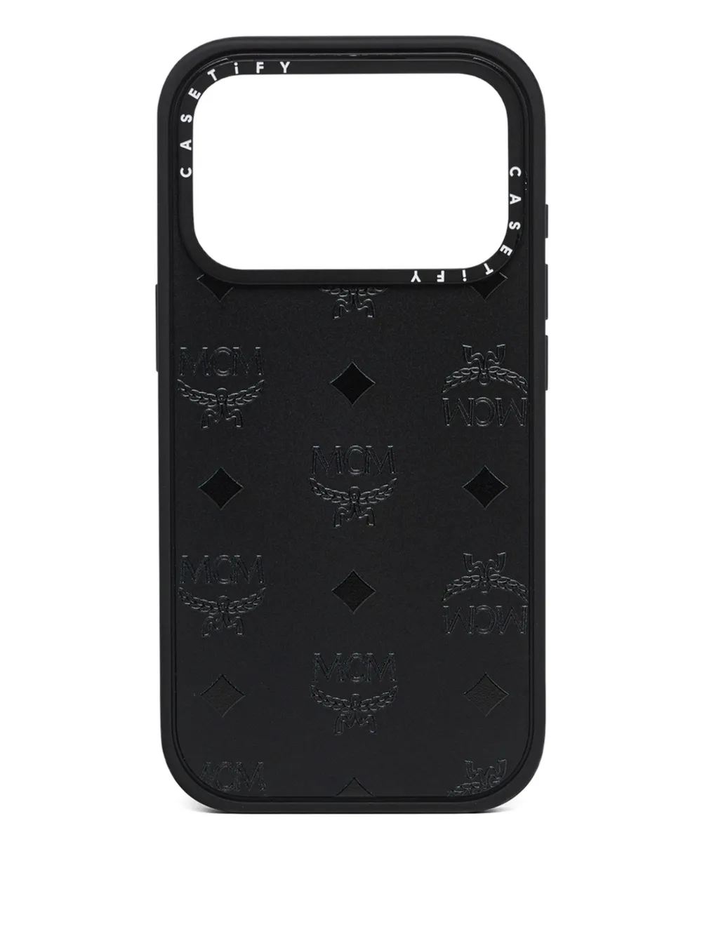 MCM x Casetify monogram-pattern iPhone 17 Pro case | Black | Image 1