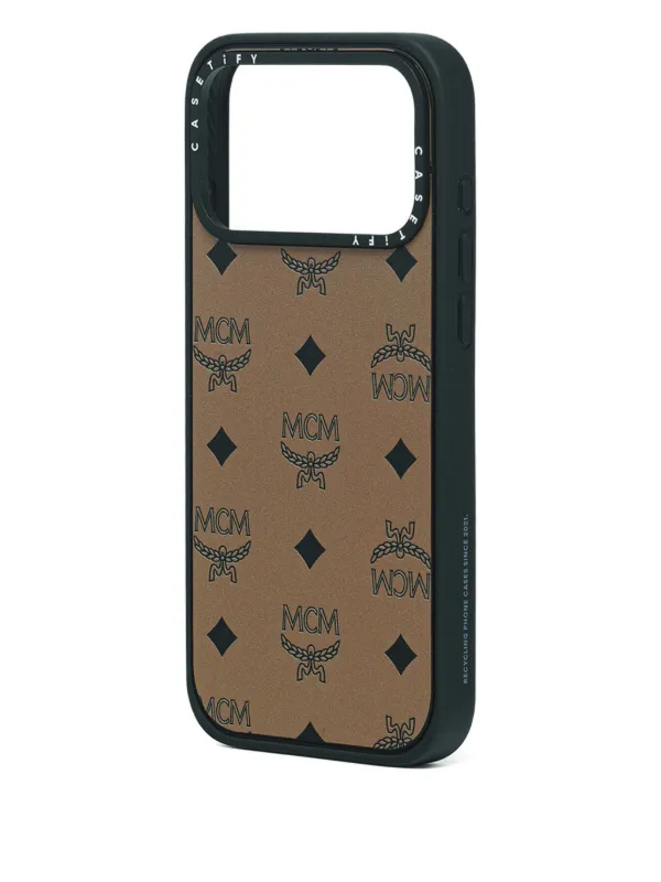 MCM x Casetify monogram-pattern iPhone 17 Pro Max Case | Brown