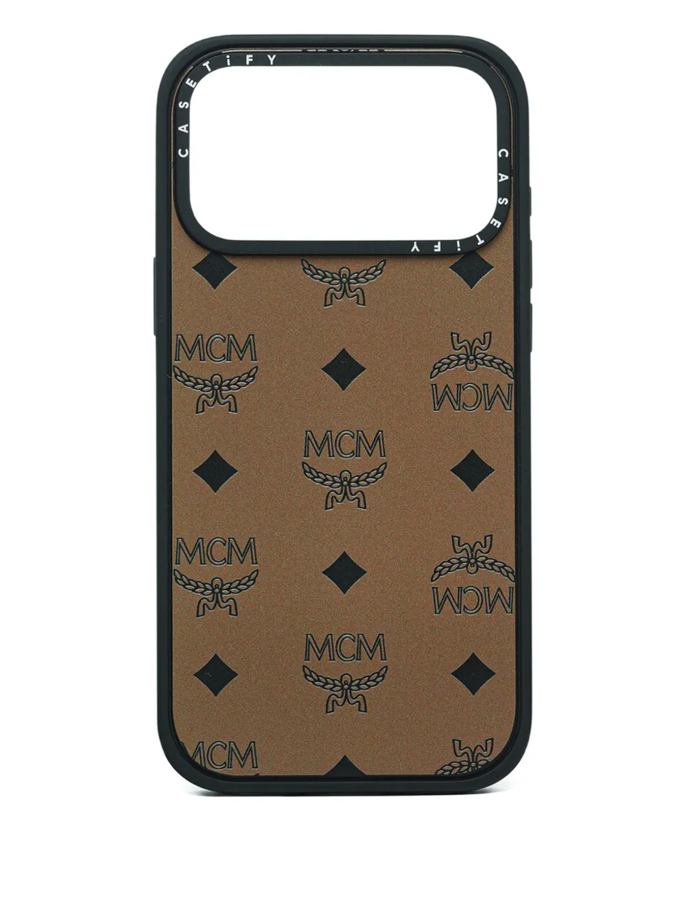MCM x Casetify monogram-pattern iPhone 17 Pro Max case | Brown | Image 1