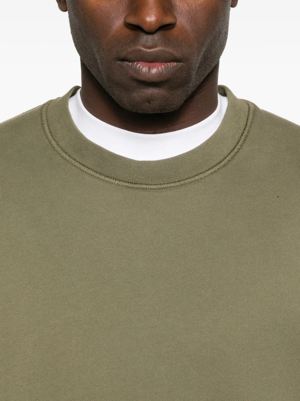Stone Island Sweater met logopatch Groen