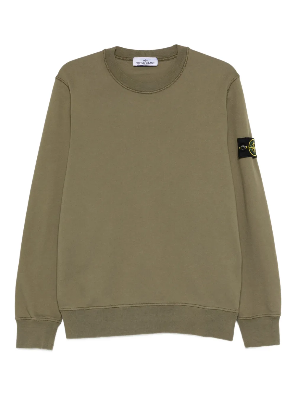 Stone Island logo patch sweatshirt - Grün