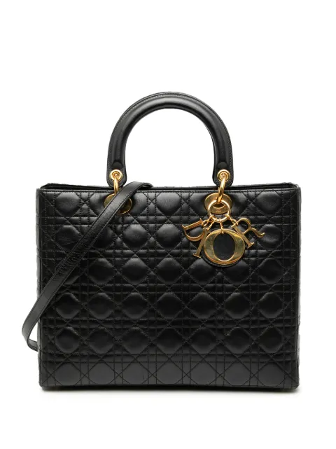 Christian Dior Pre-Owned bolso satchel Cannage Lady Dior Cannage 1997