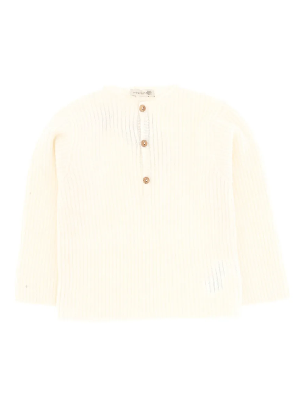 Wedoble button ribbed sweater | neutro | Image 1