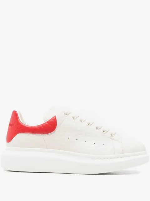 Alexander McQueen embossed heel sneakers