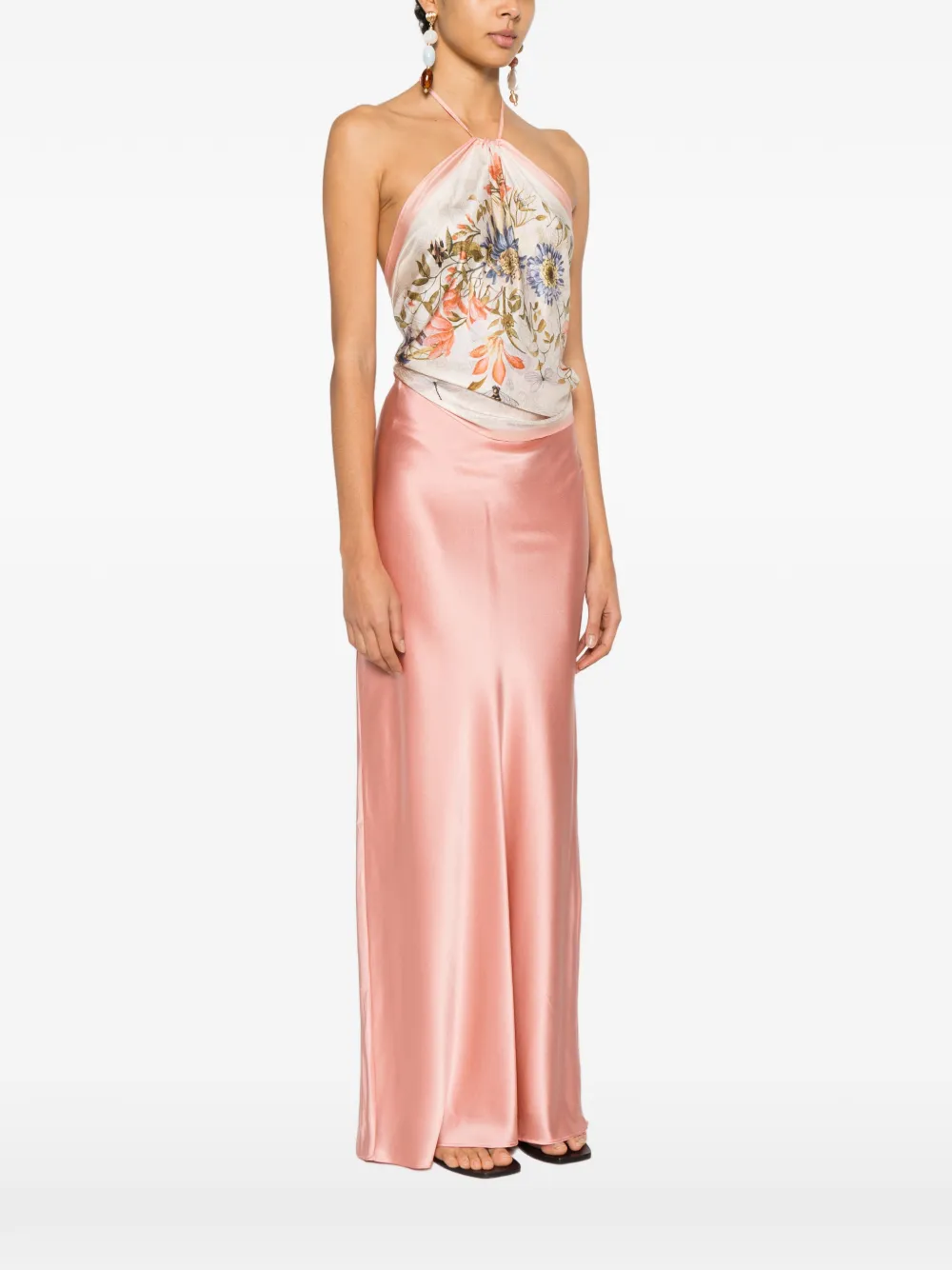  Etro Floral-print Top - Neutrals 