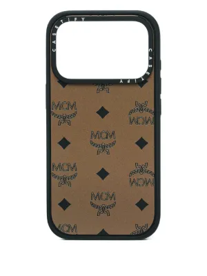 Mcm X Casetify Monogram-pattern iPhone 17 Pro Max Case - Brown Mcm X Casetify Monogram-pattern iPhone 17 Pro Max Case - Brown