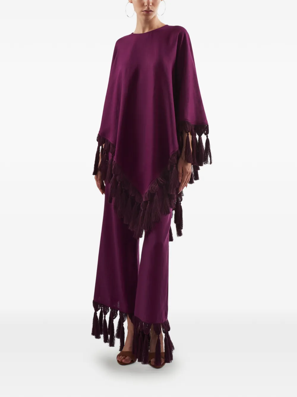 Taller Marmo Marlino fringed trousers - Paars