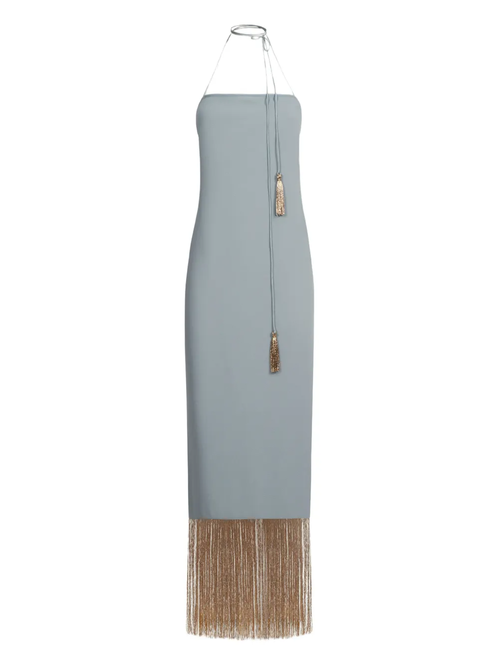 Taller Marmo robe mi-longue Starlet à franges - Bleu Taller Marmo robe mi-longue Starlet à franges - Bleu