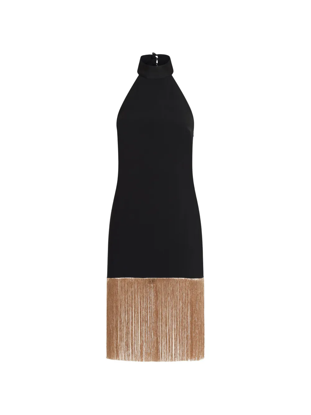 Taller Marmo Berlin halterneck fringed mini dress