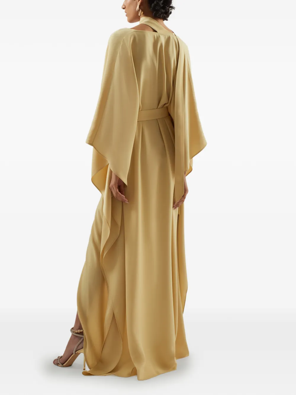 Taller Marmo Cassandra jurk met ceintuur Beige