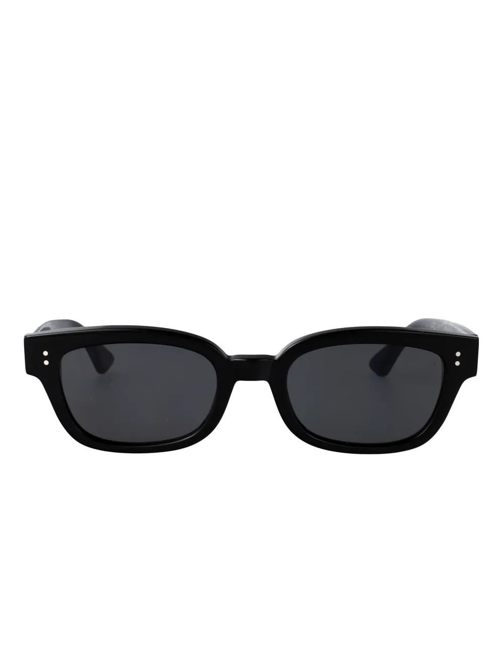 FIVEFOURFIVE 545 studded rectangle sunglasses - Nero