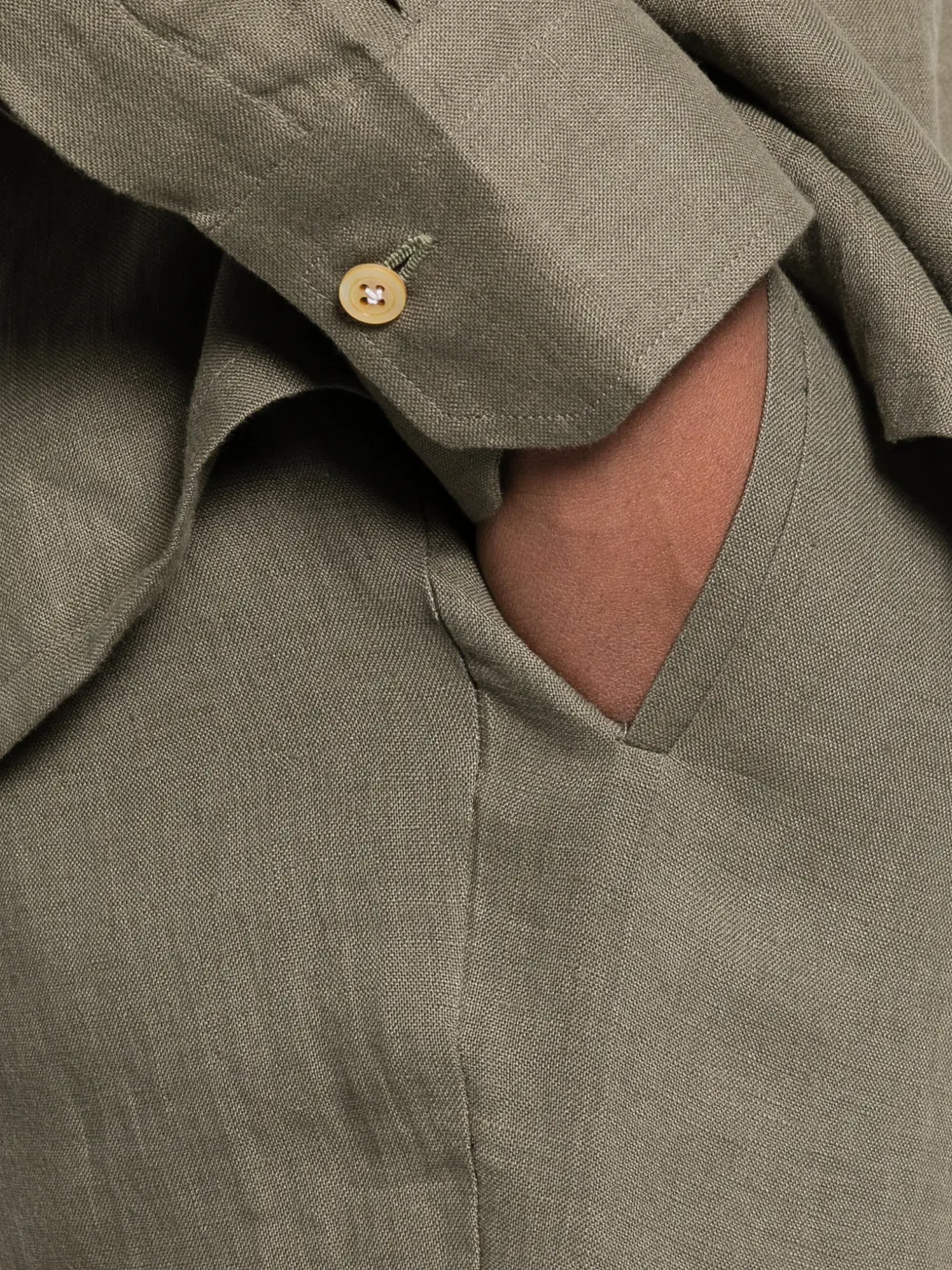 Kiton Plooibroek Groen