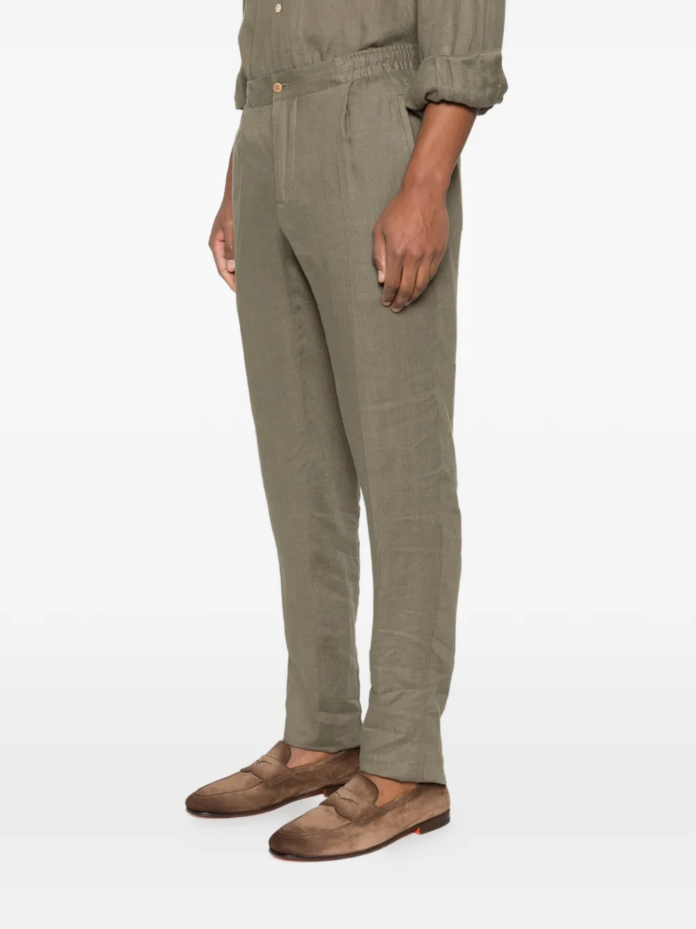 Kiton Plooibroek Groen