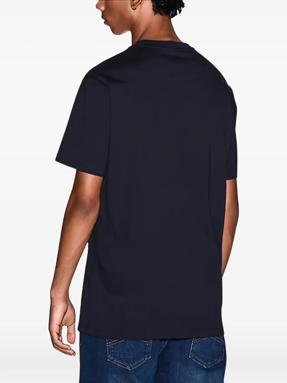Armani Exchange T-shirt met logodetail Blauw