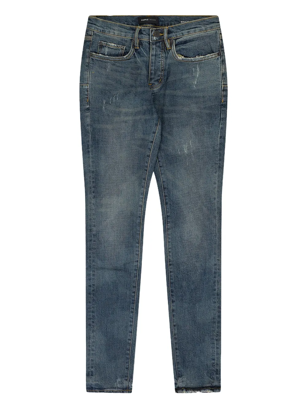 Purple Brand Indigo Perforated Denim "Indigo" - Blu