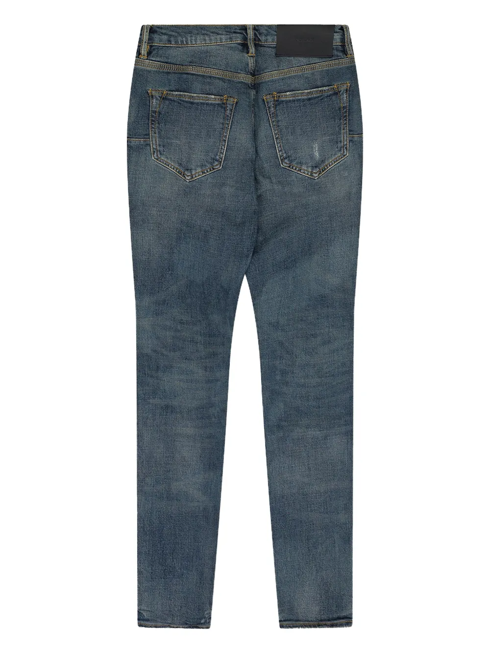 Purple Brand Indigo Perforated Denim Indigo - Blauw