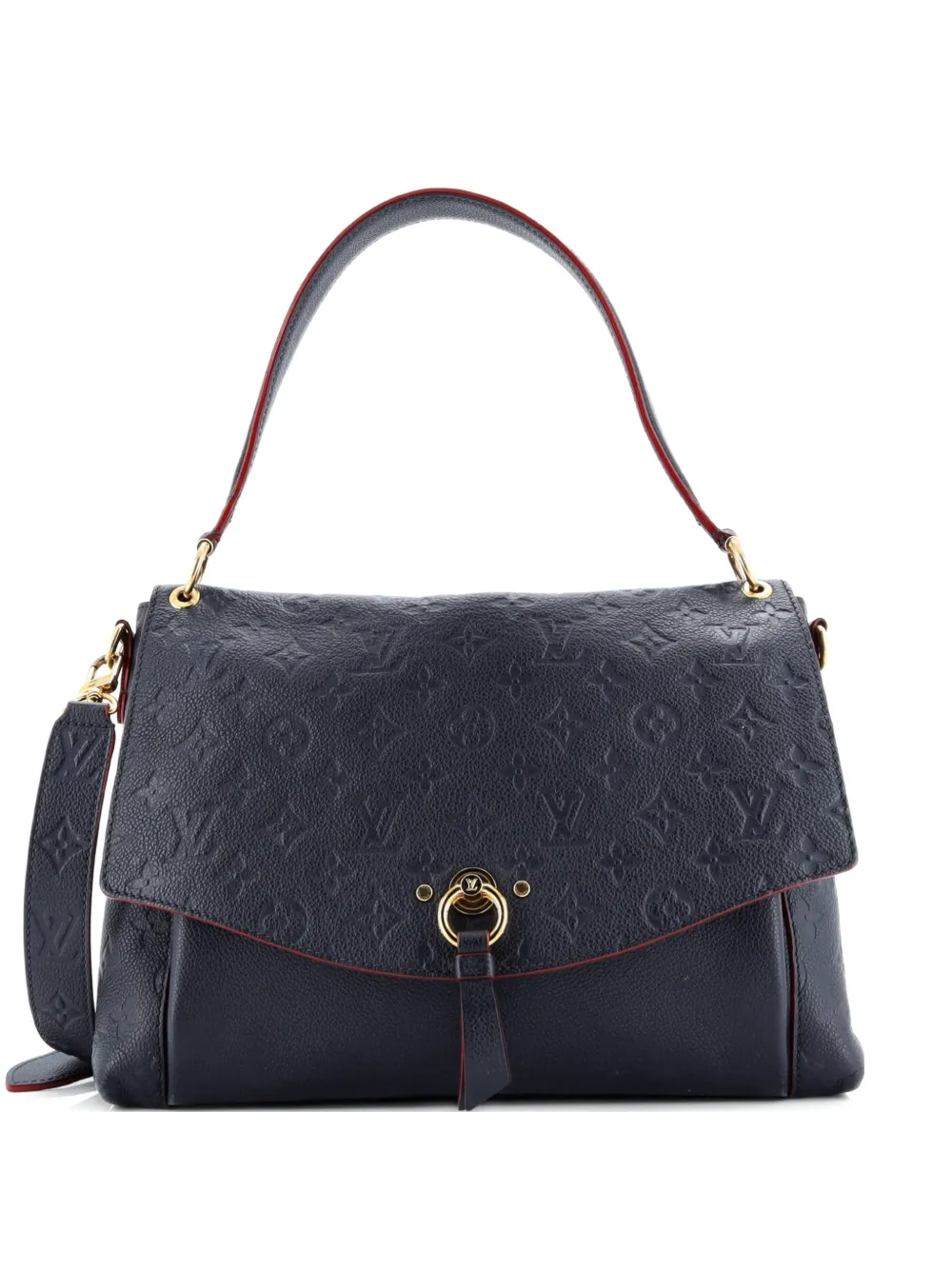 Louis Vuitton Pre-Owned Blanche Handbag Monogram Empreinte Leather MM satchel - Blu